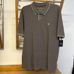Brixton Proper SS Polo Knit Charcoal Size Medium